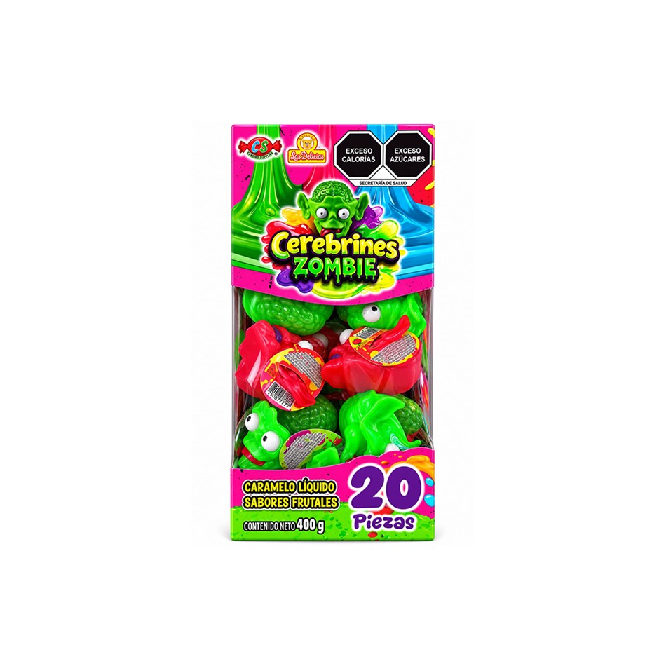 CARAMELO LIQUIDO CEREBRINES ZOMBIE 20 PZS