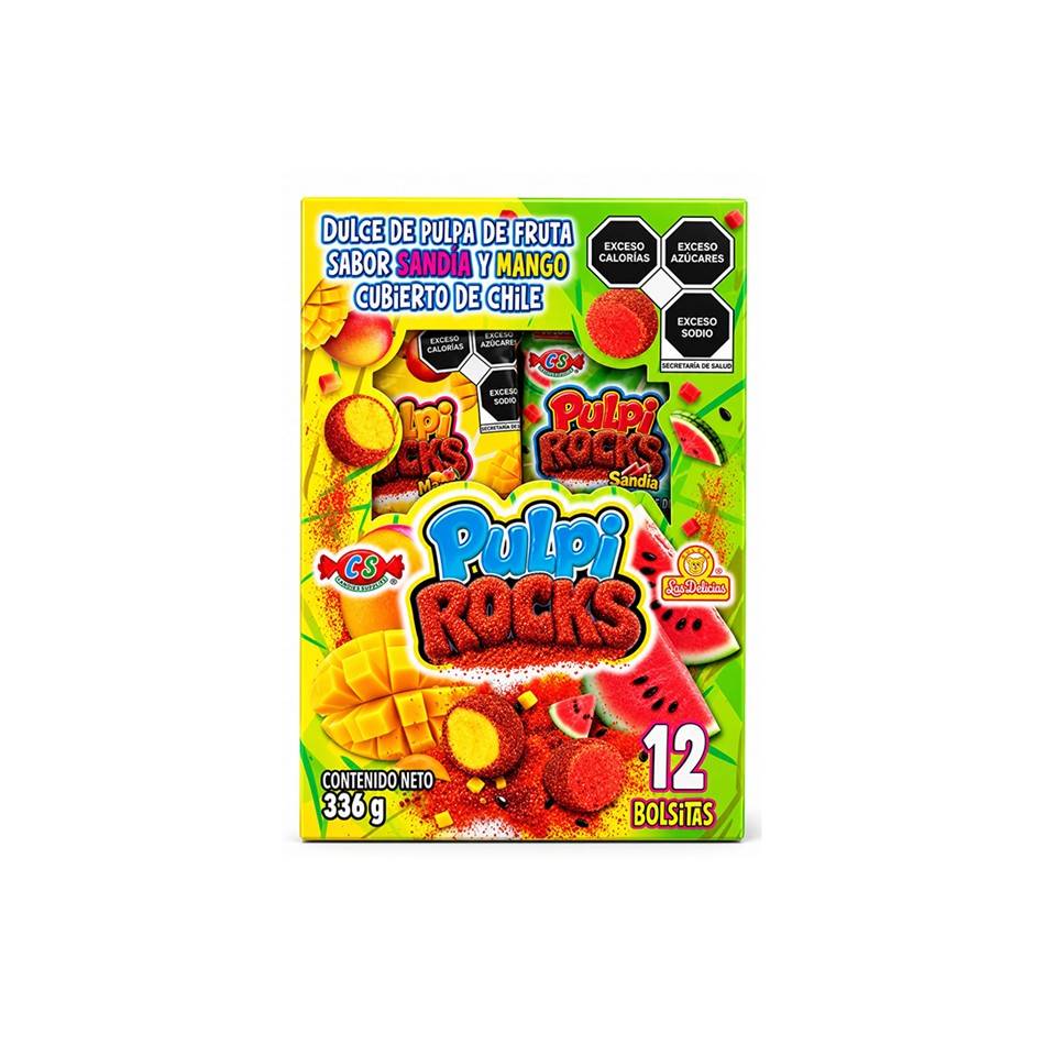 PULPA PULPI ROCKS MANGO SANDIA 12 PZS