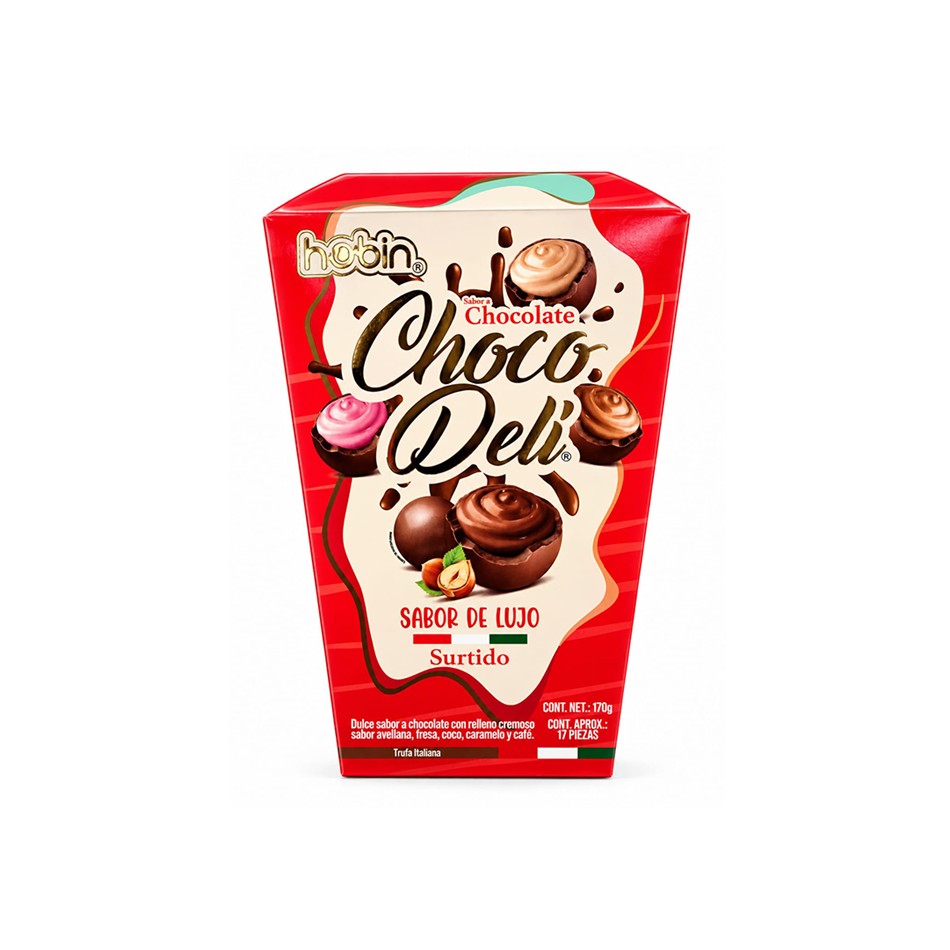 CHOCO DELI CAJITA 10 GRS 17 PZS