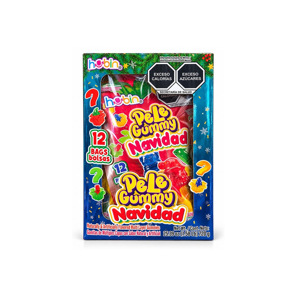 GOMA PELE NAVIDAD 60 GRS12 BOLSAS