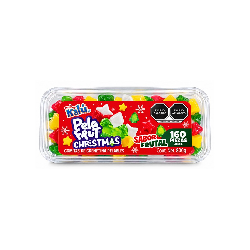 GOMA PELA FRUT CHRISTMAS 160 PZS 800 GRS