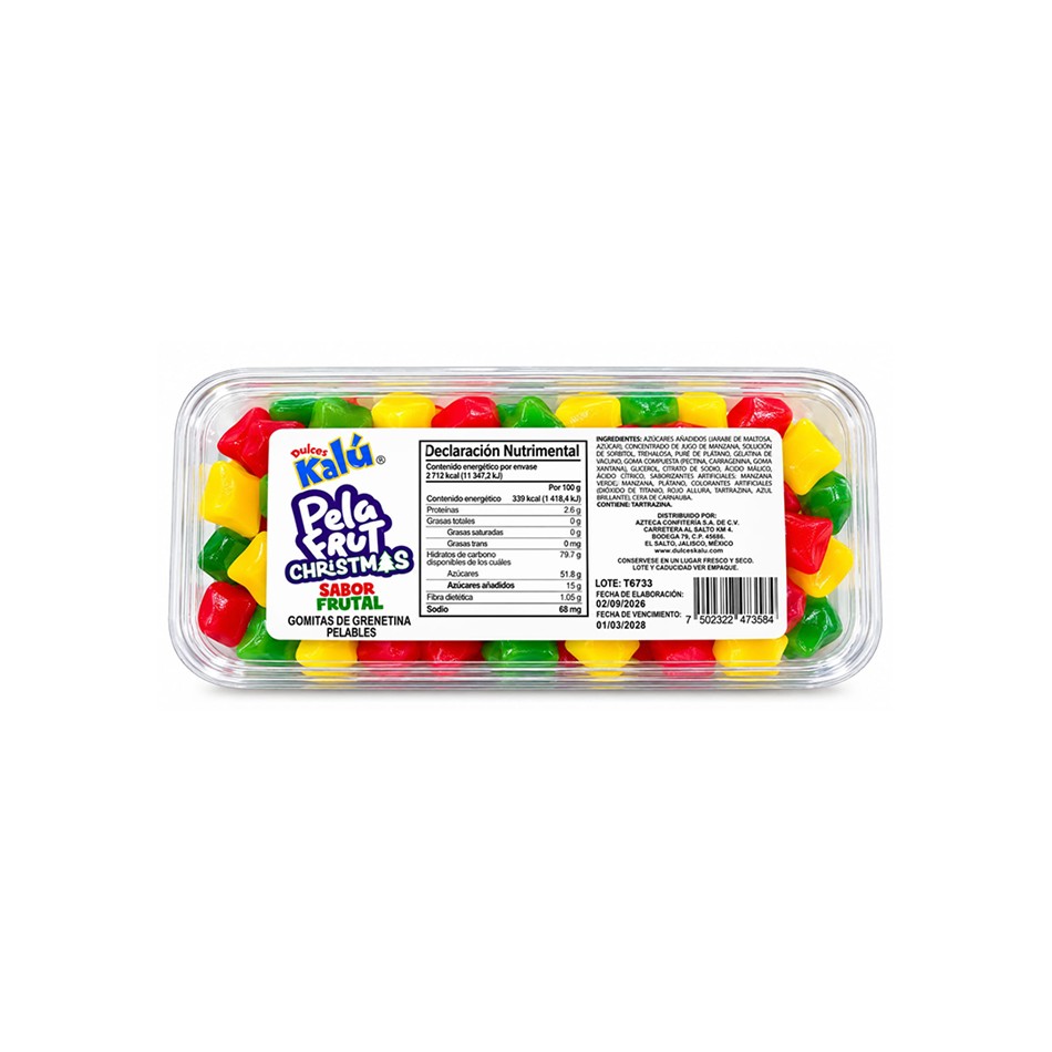 GOMA PELA FRUT CHRISTMAS 160 PZS 800 GRS, foto 2 de 3