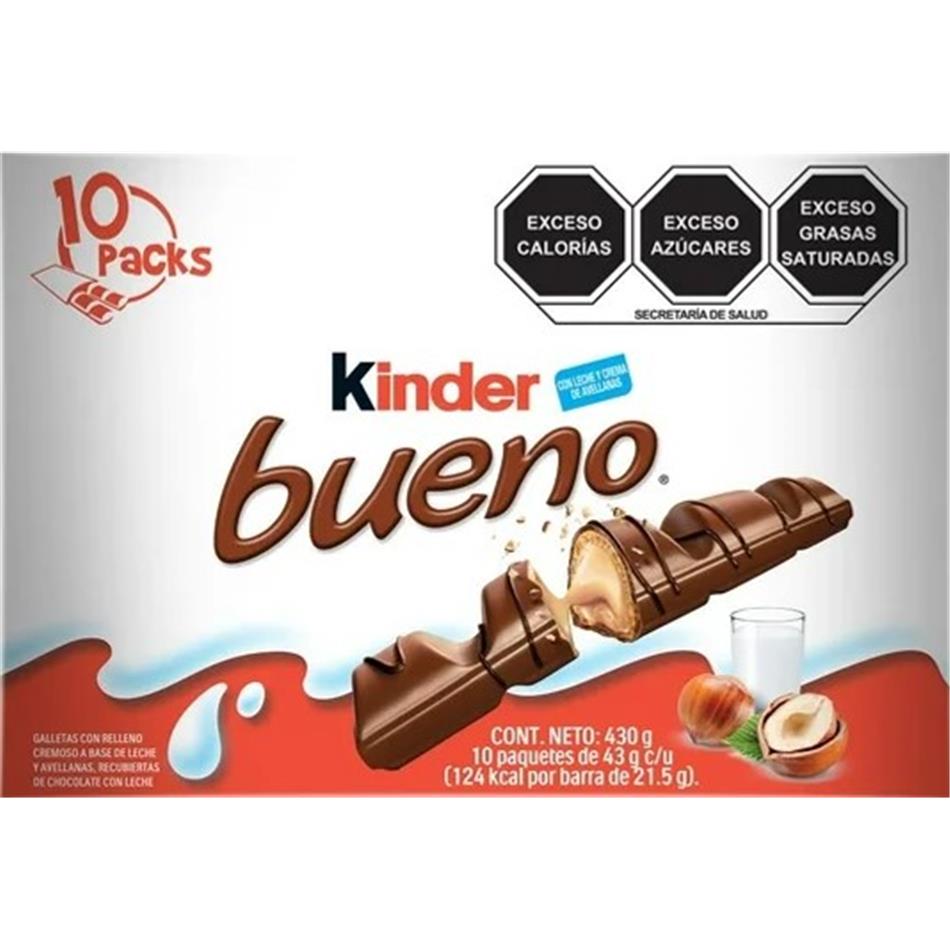 Producto - CHOCOLATE KINDER BUENO 10 PZS