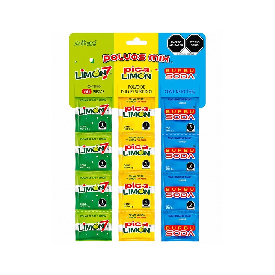 Producto - POLVOS MIX SOLAPA 60 PZS