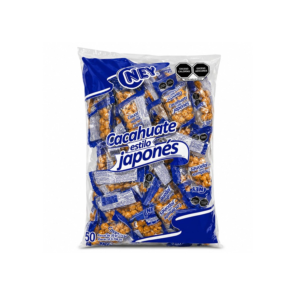 CACAHUATE JAPONES NEY 50 PZS/20 GR