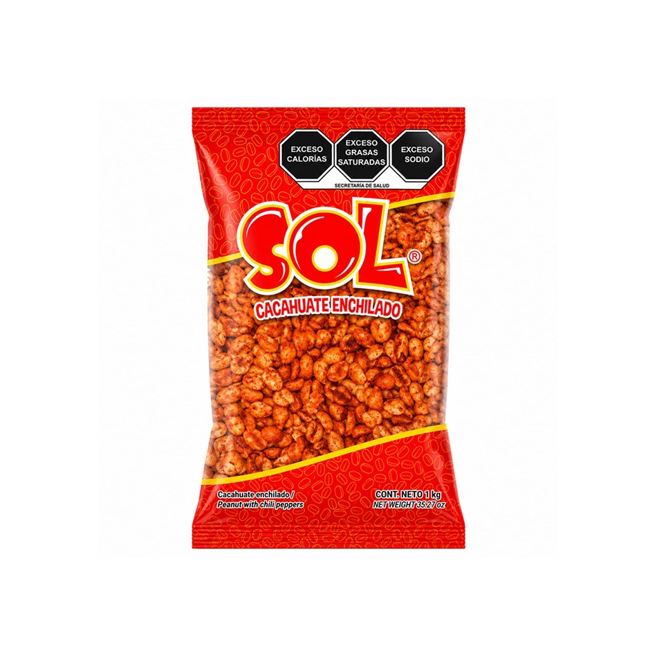 CACAHUATE ENCHILADO 1 KG SOL