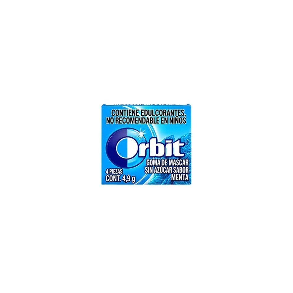 CHICLE ORBIT MENTA 4 ´S, foto 2 de 2