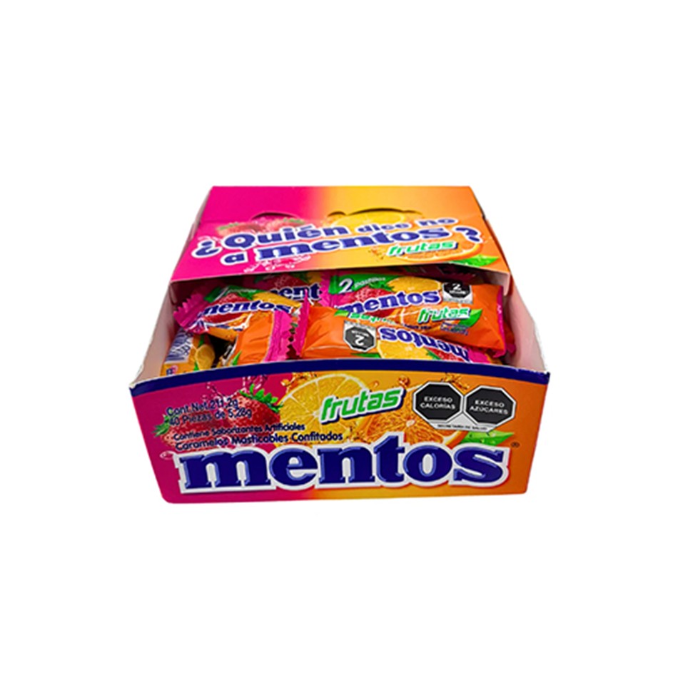 Producto - MINI MENTOS FRUTAS 40 PZS
