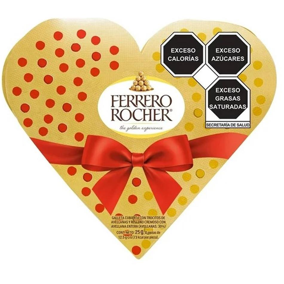 Producto - FERRERO ROCHER CORAZON 2 PZS.