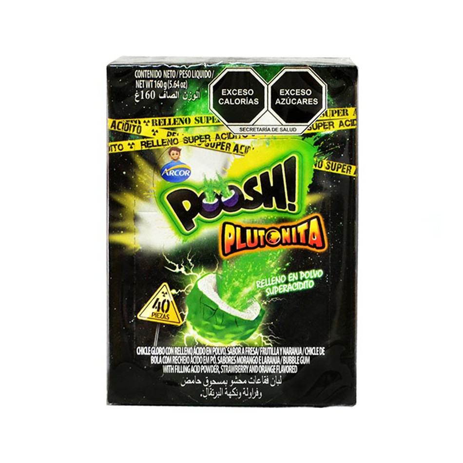 Producto - CHICLE POOSH PLUTONITA 40 PZS