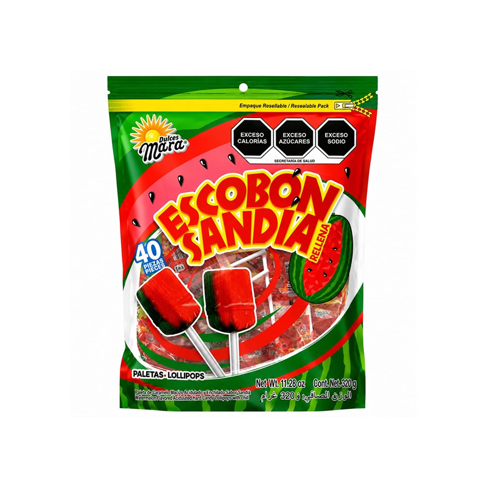 Producto - PALETA ESCOBON SANDIA 40 PZS