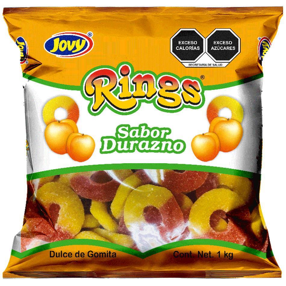 Producto - GOMA RINGS AROS DURAZNO 1 KGR.