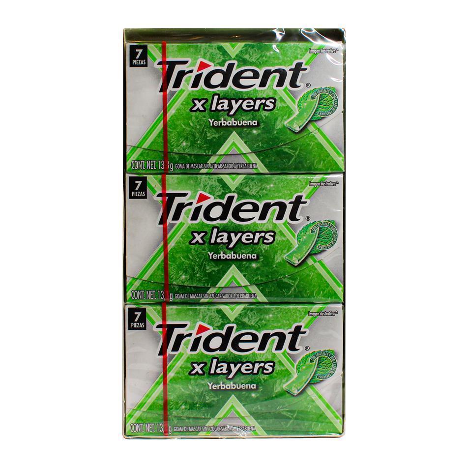 Producto - TRIDENT X LAYERS YERBABUENA 12 PZS