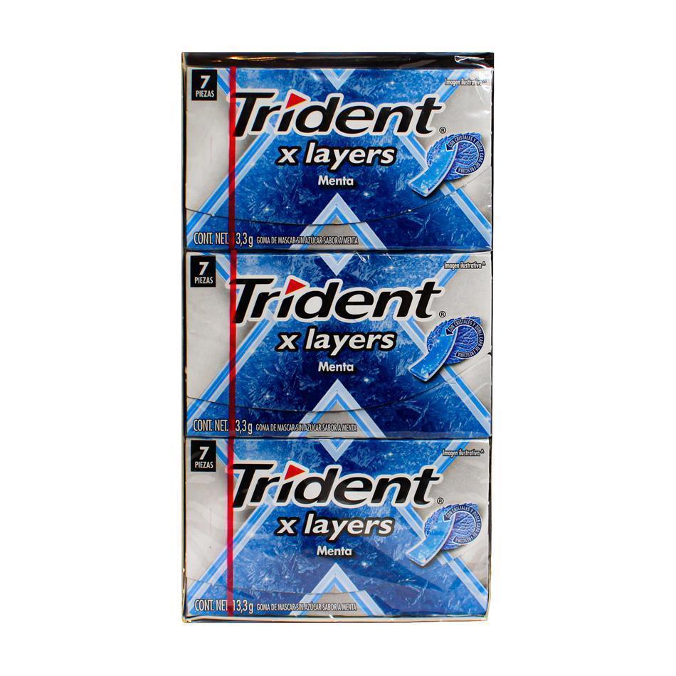 Producto - TRIDENT X LAYERS MENTA 12 PZS