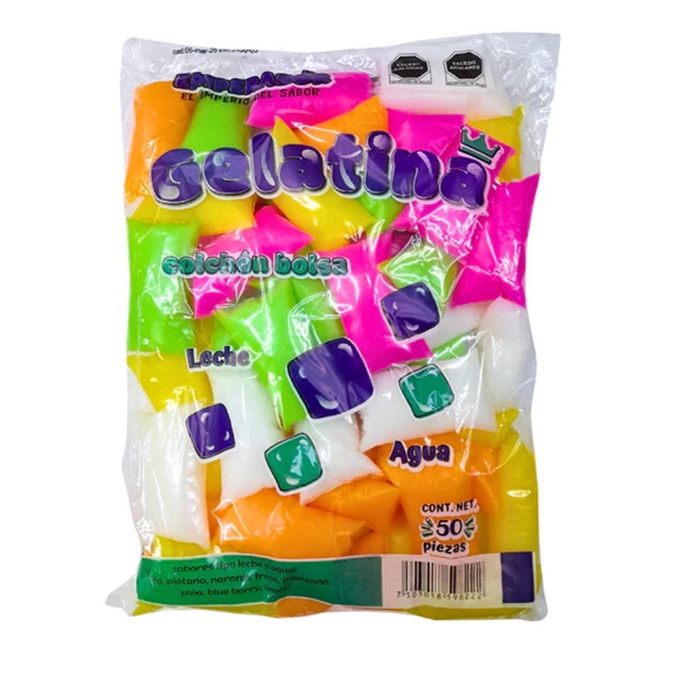 Producto - GELATINA COLCHON LECHE 50 PZS