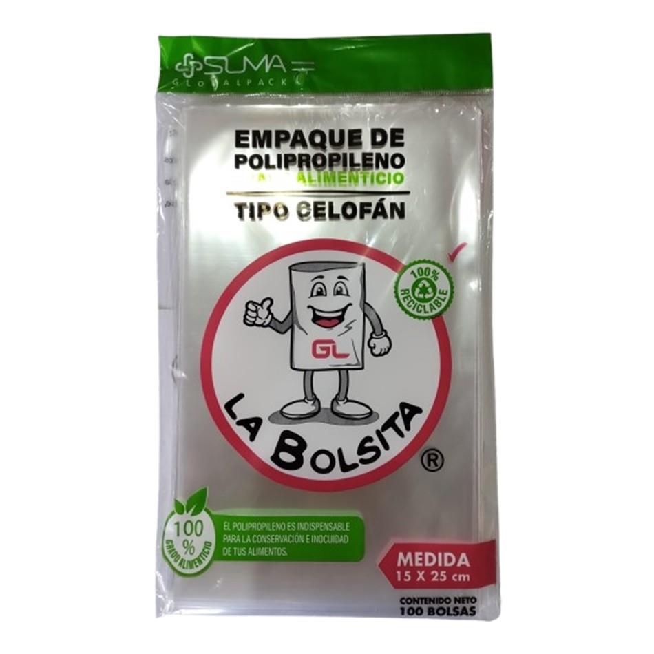Producto - BOLSA DE CELOFAN BOLSIPACK 15X25 100 PZS