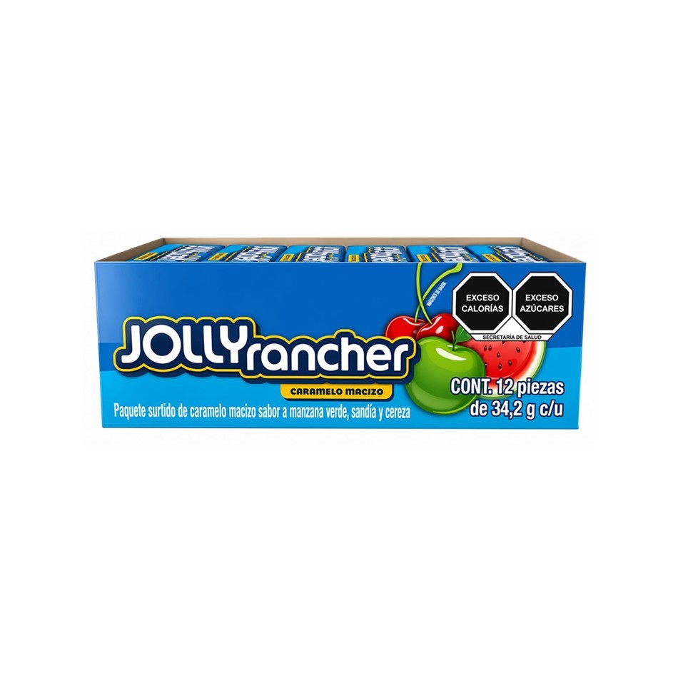 CARAMELO JOLLY RANCHER FRUTAS 12 PZS