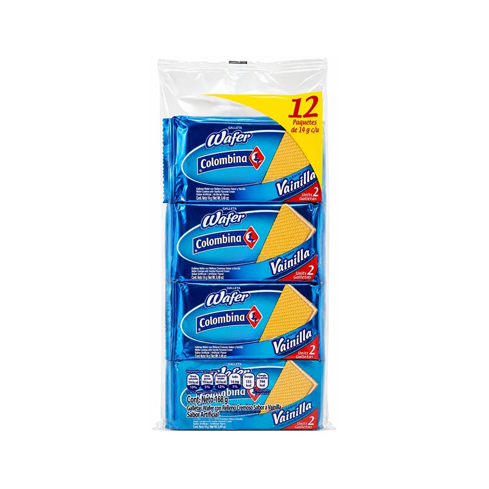 Producto - GALLETAS WAFER VAINILLA 12 PZS