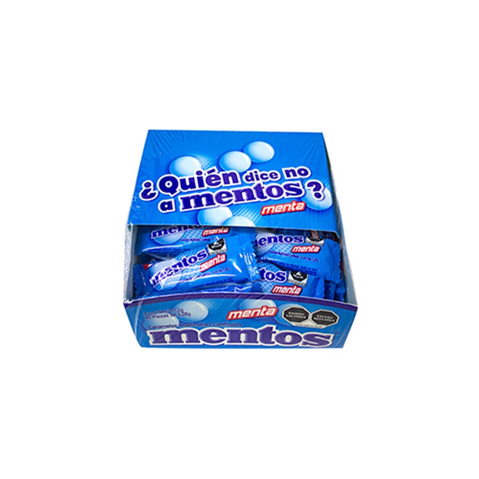 MINI MENTOS MENTA 40 PZS