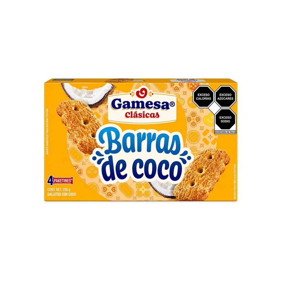 Producto - GALLETA BARRA DE COCO 280 GR
