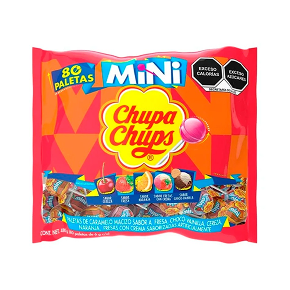 Producto - PALETA CHUPA CHUPS MINI 80 PZS
