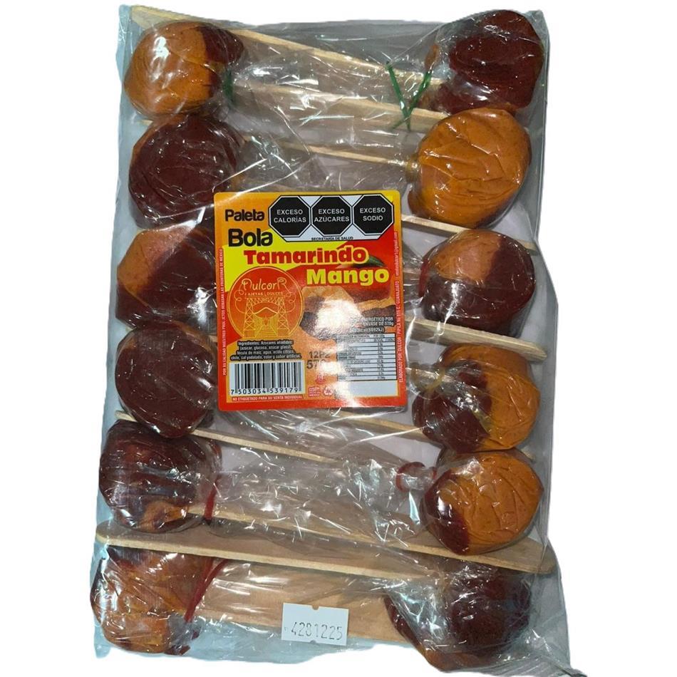 Producto - PALETA BOLA TAM/MANGO 12 PZS