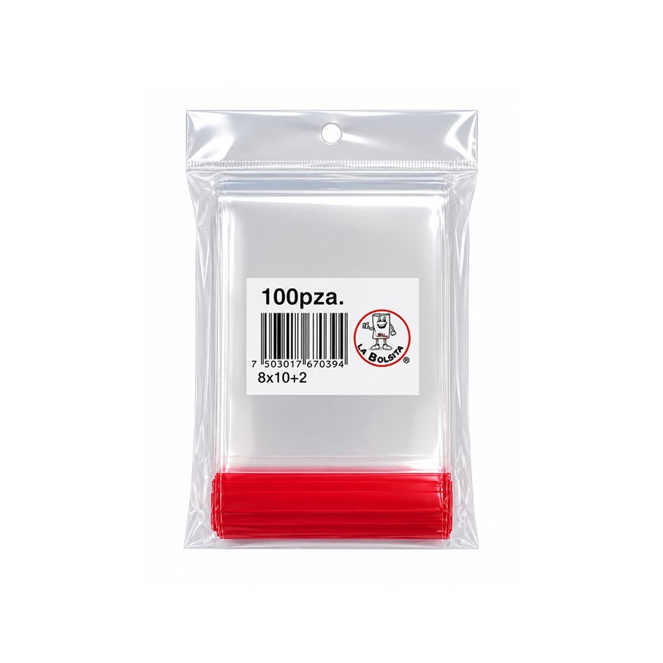 Producto - BOLSA CELOFAN ADHESIVO 8X10+2 100 PZS