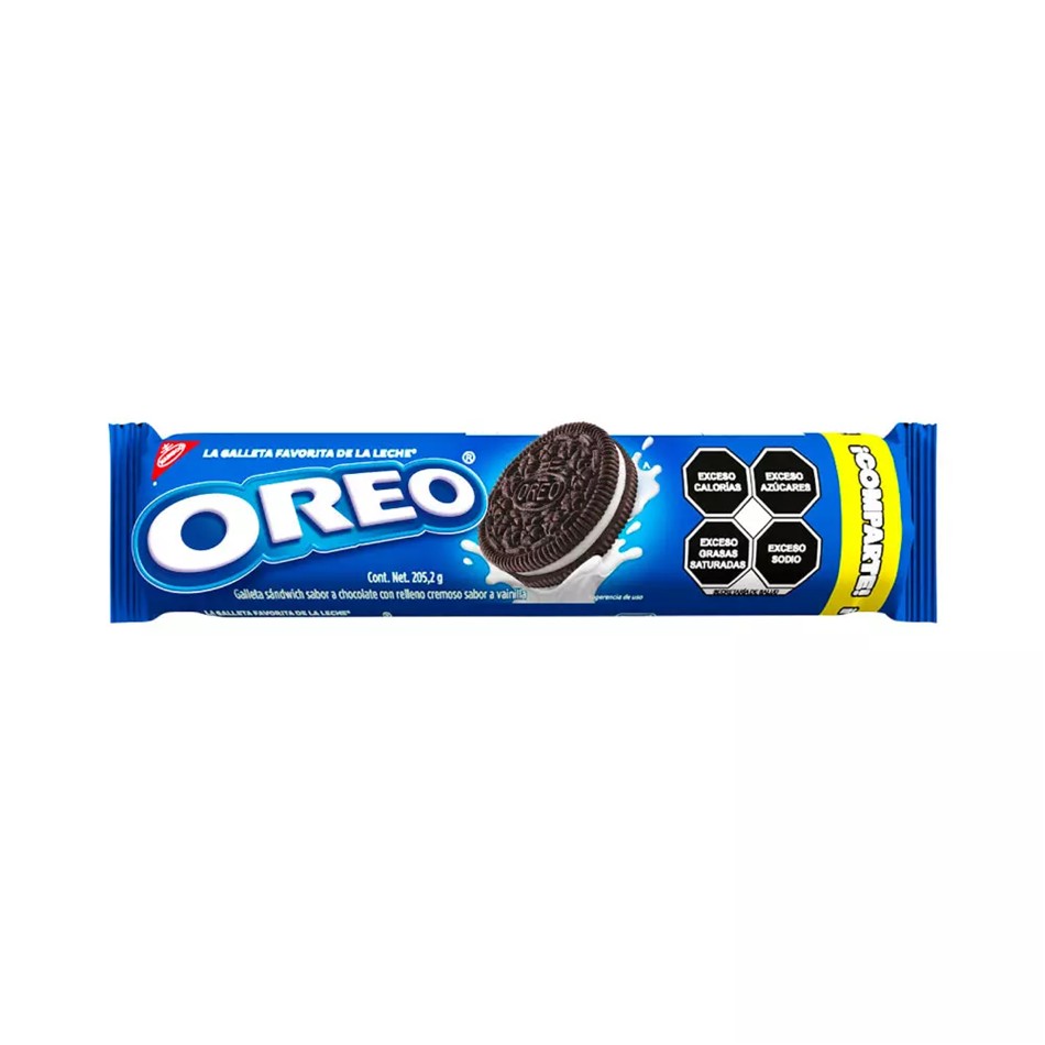 Producto - GALLETA OREO TUBO 12 ROLLOS 189 GRS.