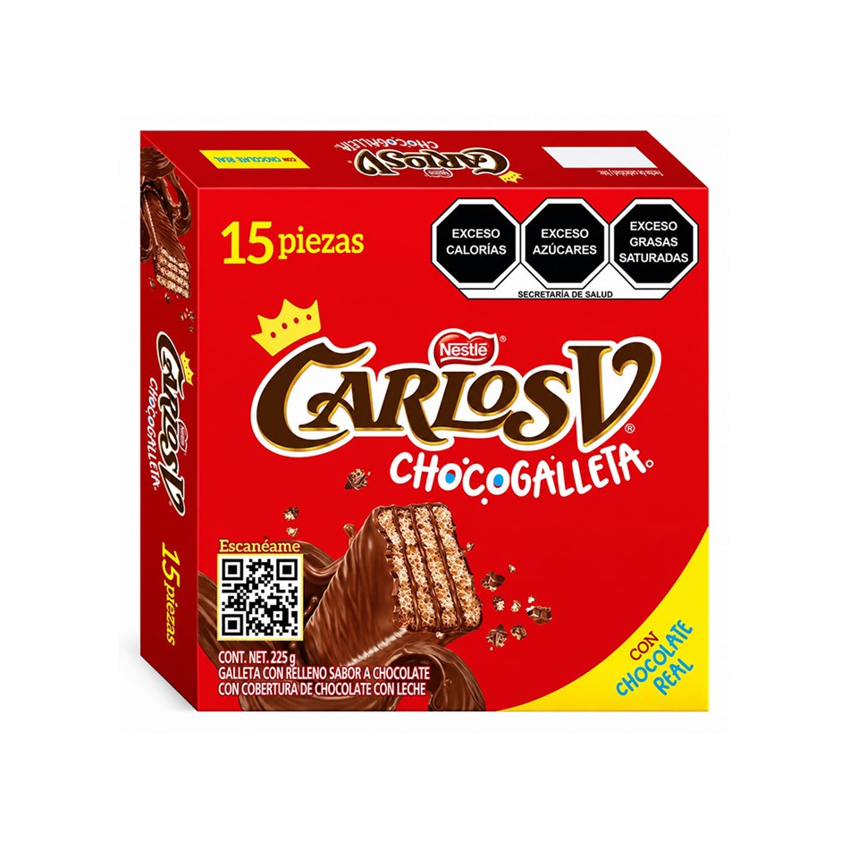 Producto - CARLOS V CHOCOGALLETA 15 PZS